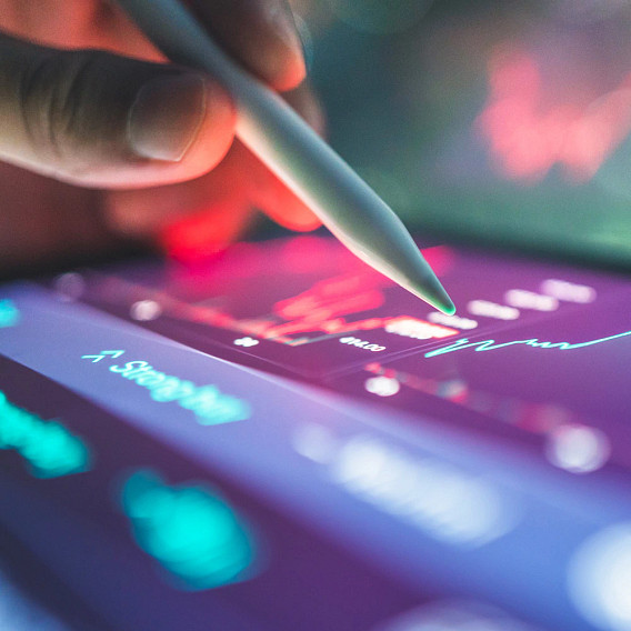 pen on interactive screen